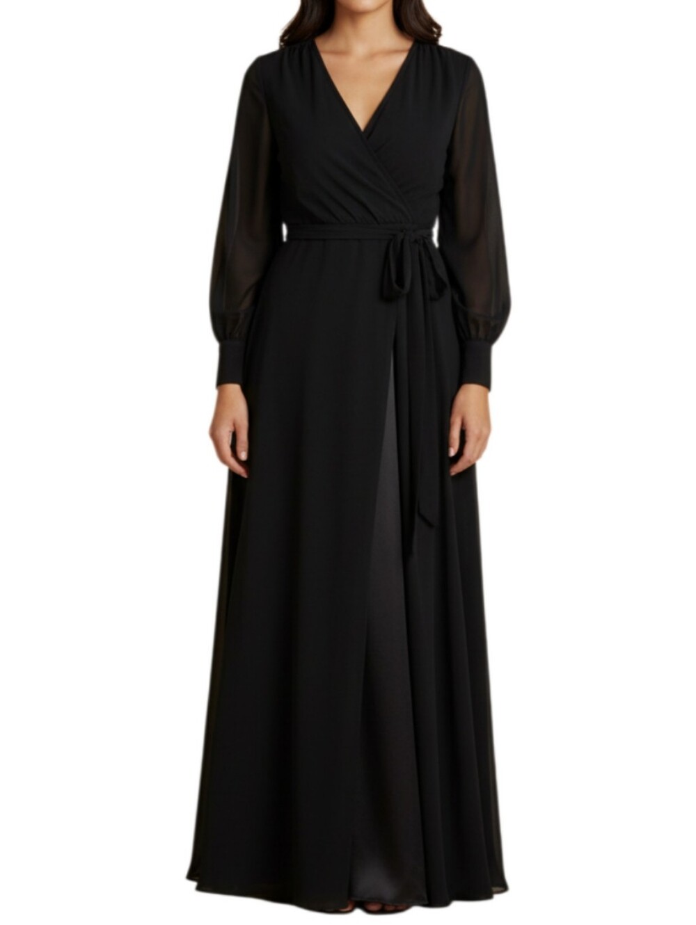 Baltic Born Lydia Black Maxi Dress Size M Long Sleeve Whimsigoth Wedding NWT - Picture 4 of 4